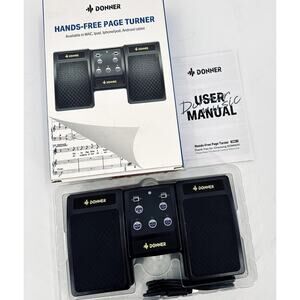 Donner Wireless Page Turner Pedal for Tablets Phone Foot Pedal Rechargeable